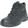 Mens Safety Boots Size 11, Black, Leather, Steel Toe Cap thumbnail-0