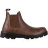 Unisex Safety Boots Size 12, Brown, Leather, Steel Toe Cap thumbnail-0