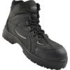 Unisex Safety Boots Size 9, Black, Leather, Water Resistant, Composite Toe Cap thumbnail-0