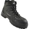 Unisex Safety Boots Size 13, Black, Leather, Steel Toe Cap thumbnail-0