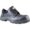 Tiger Unisex Composite Safety Shoes, Size 9, Black, Leather Upper, Composite Toe Cap, S3, EN ISO 20345:2011 thumbnail-0