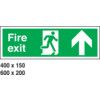 FIRE EXIT (UP) 400mmx150mm S/ADHESIVE SA11 thumbnail-0