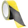 Adhesive Hazard Tape, Yellow/Black, 50mm x 33m thumbnail-0