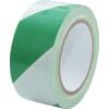 Adhesive, Hazard Tape, PVC, Green/White, 50mm x 33m thumbnail-0