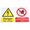 High Voltage/No Admittance Sign thumbnail-0