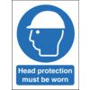 Head Protection Must be Worn Polycarbonate Sign 300mm x 400mm thumbnail-0