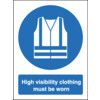 Hi-Visibility Clothing Must be Worn Polycarbonate Sign 300mm x 400mm thumbnail-0