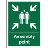 Fire Assembly Point Polycarbonate Sign - 300 x 400mm thumbnail-0