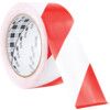 767, Adhesive, Hazard Tape, Vinyl, White/Red, 50mm x 33m thumbnail-0