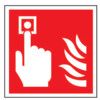 Fire Alarm Rigid PVC Sign 200mm x 200mm thumbnail-0