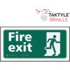 Fire Exit Running Man Sign -Taktyle 300mm x 150mm thumbnail-0