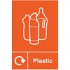 Plastic Recycling Sign Rigid PVC 200mm x 300mm thumbnail-0