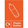 Plastic Bottles Recycling Sign Self Adhesive Vinyl 200mm x 300mm thumbnail-0