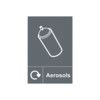 Aerosols Recycling Sign Self Adhesive Vinyl 200mm x 300mm thumbnail-0