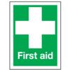 First Aid Vinyl Sign 148mm x 210mm thumbnail-0