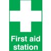 First Aid Station Vinyl Sign 148mm x 210mm thumbnail-0