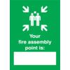 Fire Assembly Point Rigid PVC Sign - 297 x 420mm thumbnail-0