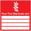 Fire Marshals Rigid PVC Sign 210mm x 297mm thumbnail-0