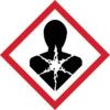 GHS HEALTH HAZARD SYMBOL - SELF ADHESIVE VINYL (50X50mm) PK. OF 10 thumbnail-0