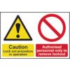 Lockout Procedure in Operation Sign 225mm x 150mm thumbnail-0