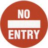 FM02 Floor Marker No Entry PVC Film Sign 430mm x 430mm thumbnail-0