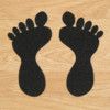 Anti-Slip Feet, Black, With Toes, Size Large (Pk-10) thumbnail-0