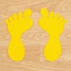 Anti-Slip Feet, Yellow, With Toes, Size Large (Pk-10) thumbnail-0