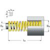 EHLY-32x76 YELLOW DIE SPRING - EXTRA HEAVY LOAD  thumbnail-1