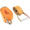 6m x 50mm, Load Strap-Double Hook (Two Part), 4000kg Load Capacity, Orange, 2-Piece thumbnail-0