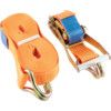 9m x 50mm, Load Strap-Double Hook (Two Part), 5000kg Load Capacity, Orange, 2-Piece thumbnail-0