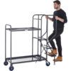 STEPPED PICKING TROLLEY, 2 TIER,3 STEP, 800 X 500 STEEL thumbnail-2