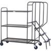 STEPPED PICKING TROLLEY, 3 TIER,4 STEP, 1000 X 500 TIMBER thumbnail-0