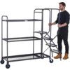 STEPPED PICKING TROLLEY, 3 TIER,4 STEP, 1000 X 500 STEEL thumbnail-4