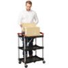 Folding Trolley, 8kg Rated Load, Swivel Castors, 1060mm x 200mm x 430mm thumbnail-0