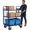 DISTRIBUTION TRUCKS 1100H 2 SHELF WITH SIDES 1000X700 BLUE thumbnail-3