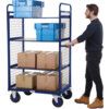 DISTRIBUTION TRUCKS 1500H 3 SHELF WITH SIDES 1000X700 BLUE thumbnail-4