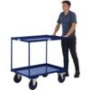 TABLE TOP SHELF TRUCKS 2 SHELF STEEL 1000X700 BLUE thumbnail-3