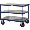 TABLE TOP SHELF TRUCKS 3 SHELF TIMBER 1200X800 BLUE thumbnail-2