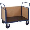 PLATFORM TRUCKS 3 TIMBER SIDES 1055X700 BLUE thumbnail-0