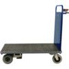 POWERED PLATFORM TRUCK SINGLE STEEL END SMALL BLUE 1055x1000x700mm thumbnail-0