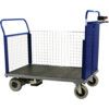 POWERED PLATFORM TRUCK MESH SIDE & OPP END SMALL BLUE 1055x1000x700mm thumbnail-0