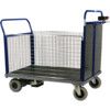 POWERED PLATFORM TRUCK 2 MESH SIDES & OPP END LARGE BLUE 1055x1200x800mm thumbnail-0