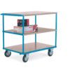 Shelf Trolley, 500kg Rated Load, Braked Swivel Castors, 965mm x 1100mm thumbnail-0