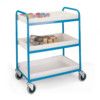 Tray Trolley, 125kg Rated Load, Swivel Castors, 830mm thumbnail-0