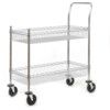 Mesh Sided Trolley, 120kg Rated Load, Swivel Castors, 1100mm thumbnail-0