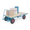 TP602C Platform Truck Plywood 1000kg Capacity, 2000mm x 1000mm, Pneumatic Tyres thumbnail-0