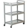 850Lx420Wx910H SERVICE TROLLEY 3 SHELF GREY thumbnail-0