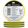 Temflex 155 Electrical Tape, Vinyl, Green/Yellow, 19mm x 20m, Pack of 1 thumbnail-0