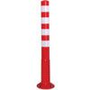 FLEXBack Traffic Post, Polyurethane, Red, Reflective, 1000mm thumbnail-0