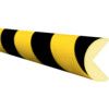 Collision Edge Protection Cover, Semi-Circular, Polyurethane, Yellow/Black, 5m x 40mm x 40mm thumbnail-0